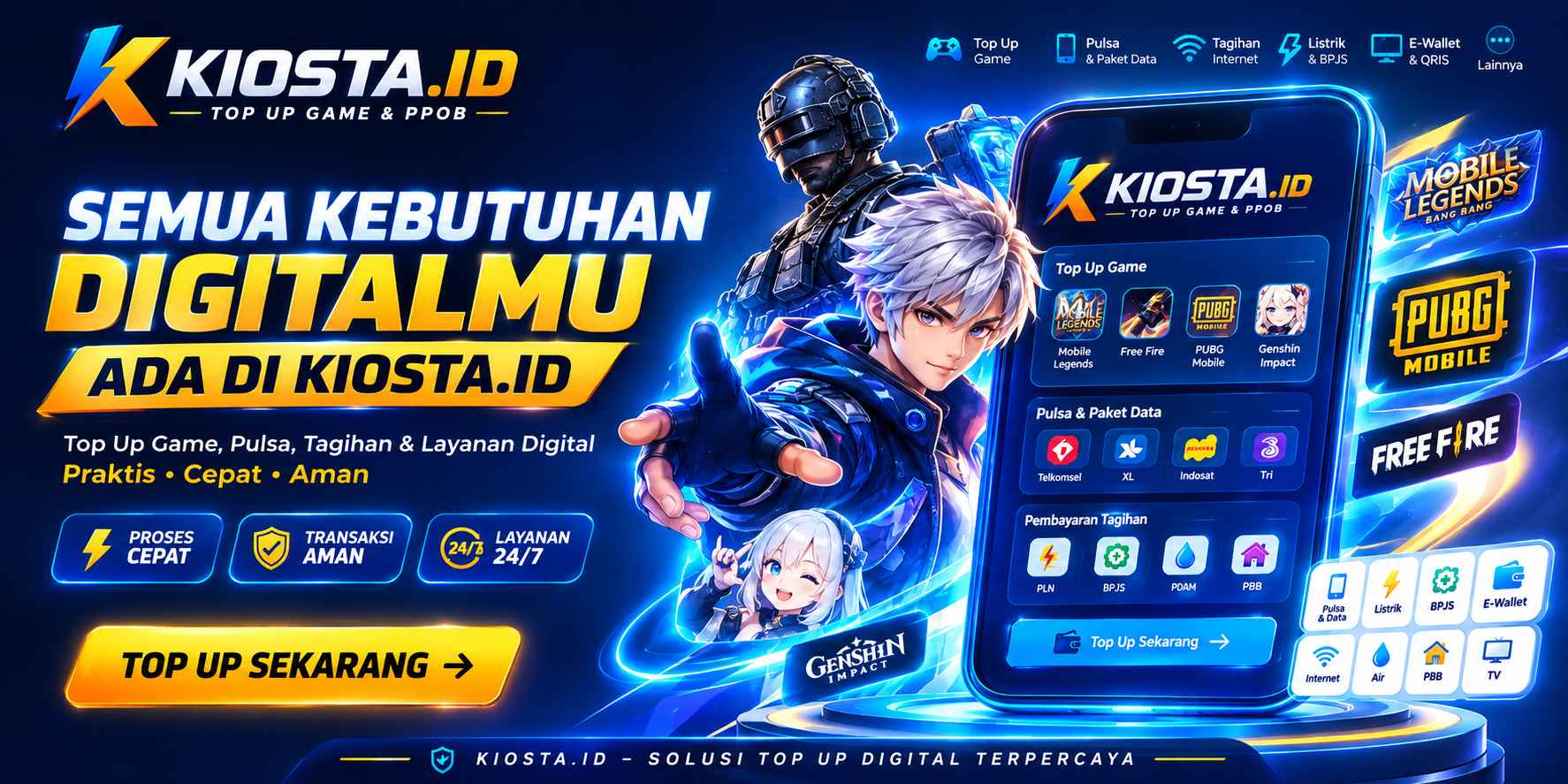 KIOSTA.ID – Top Up Game & PPOB Cepat, Aman, Harga Terbaik
